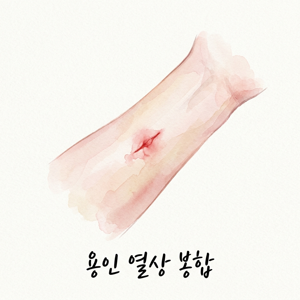 용인 열상 봉합, 찢어진 상처는 어떻게 치료해야 할까요?